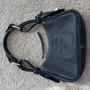 Black Leather Shoulder Bag